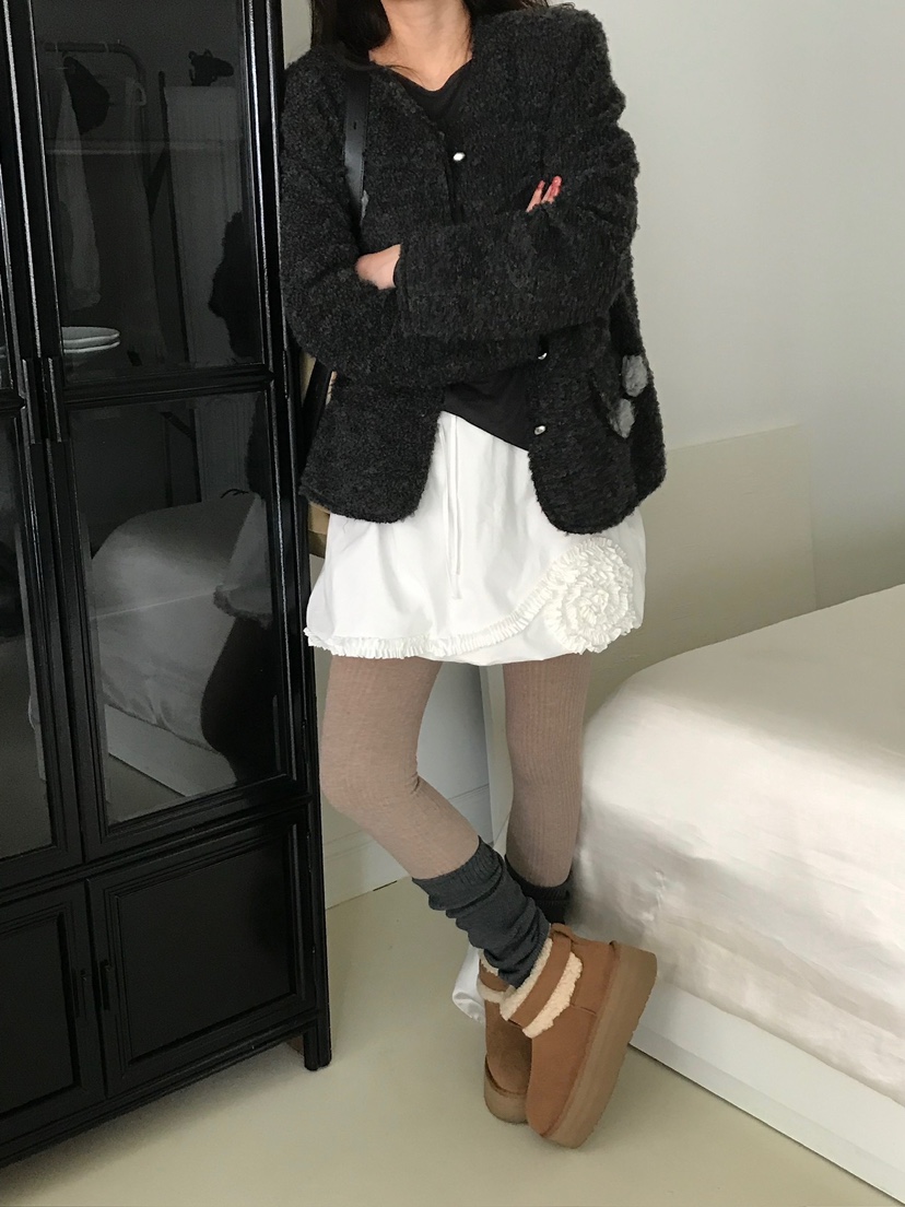 ESCHER東大門㊣代購女士新品時尚熱賣休閑人氣短款大衣花呢ESCHER短款大衣