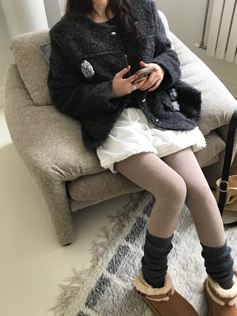 ESCHER東大門㊣代購女士新品時尚熱賣休閑人氣短款大衣花呢ESCHER短款大衣