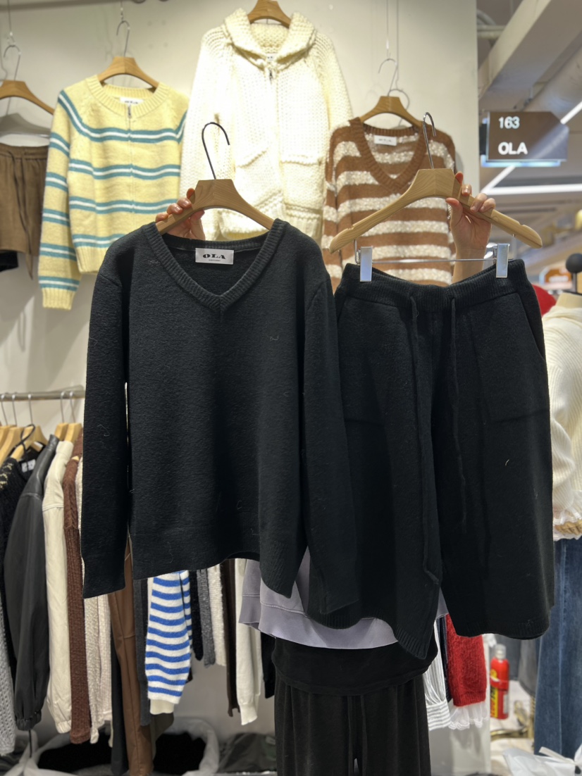 OLA韓國直郵㊣女裝新品人氣休閑25秋冬職業時尚真品推薦套裝mellor/OLA套裝圖色4