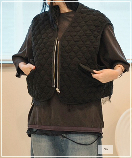 OLA東大門㊣代購女士新款人氣熱賣25秋冬推薦休閑時尚真品馬甲mellor/OLA馬甲