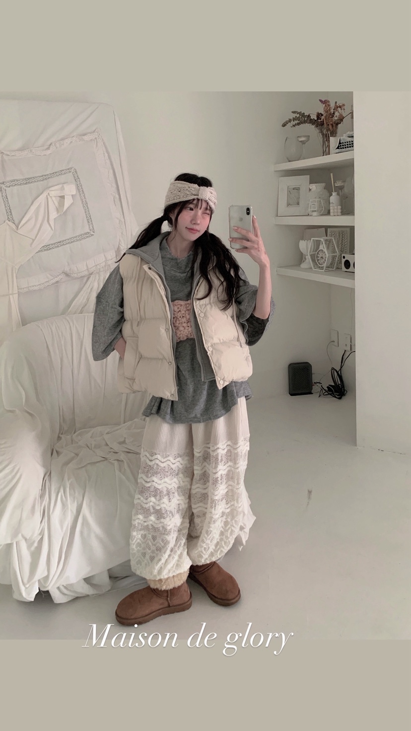 MAISONDEGLORY東大門㊣實拍女士新品人氣25秋冬推薦真品休閑褲MAISON DE GLORY休閑褲