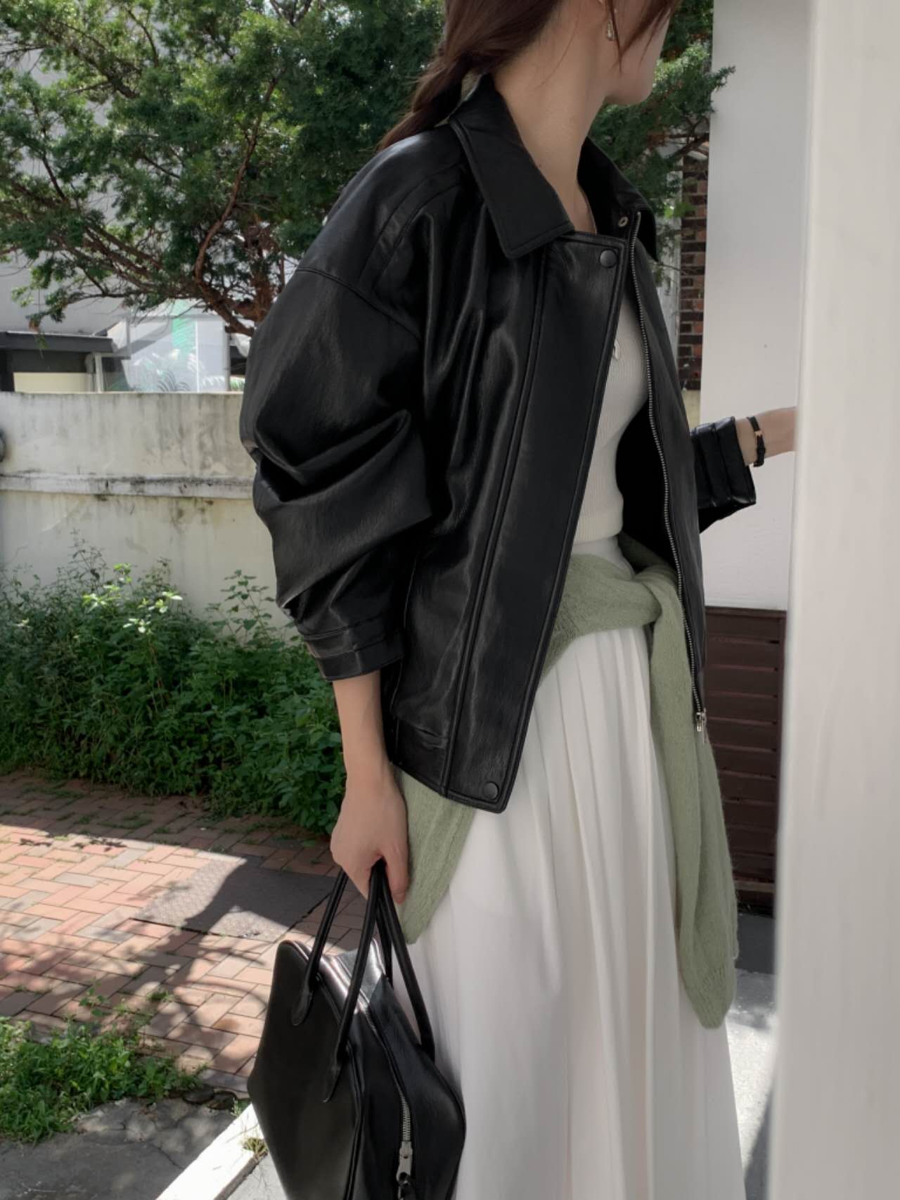MUCH BETTER韓國直郵㊣女士新款熱賣職業25秋冬人氣休閑皮衣MUCH BETTER皮衣