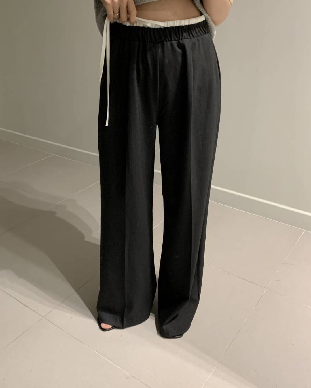 MARLY韓國代購㊣女士新款25秋冬職業人氣熱賣推薦休閑休閑褲MARLY休閑褲