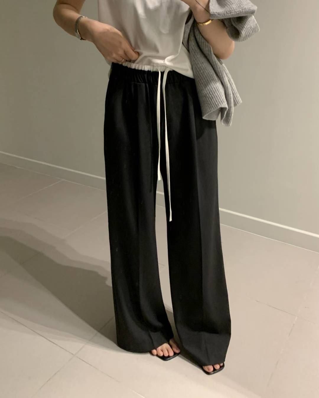 MARLY韓國代購㊣女士新款25秋冬職業人氣熱賣推薦休閑休閑褲MARLY休閑褲