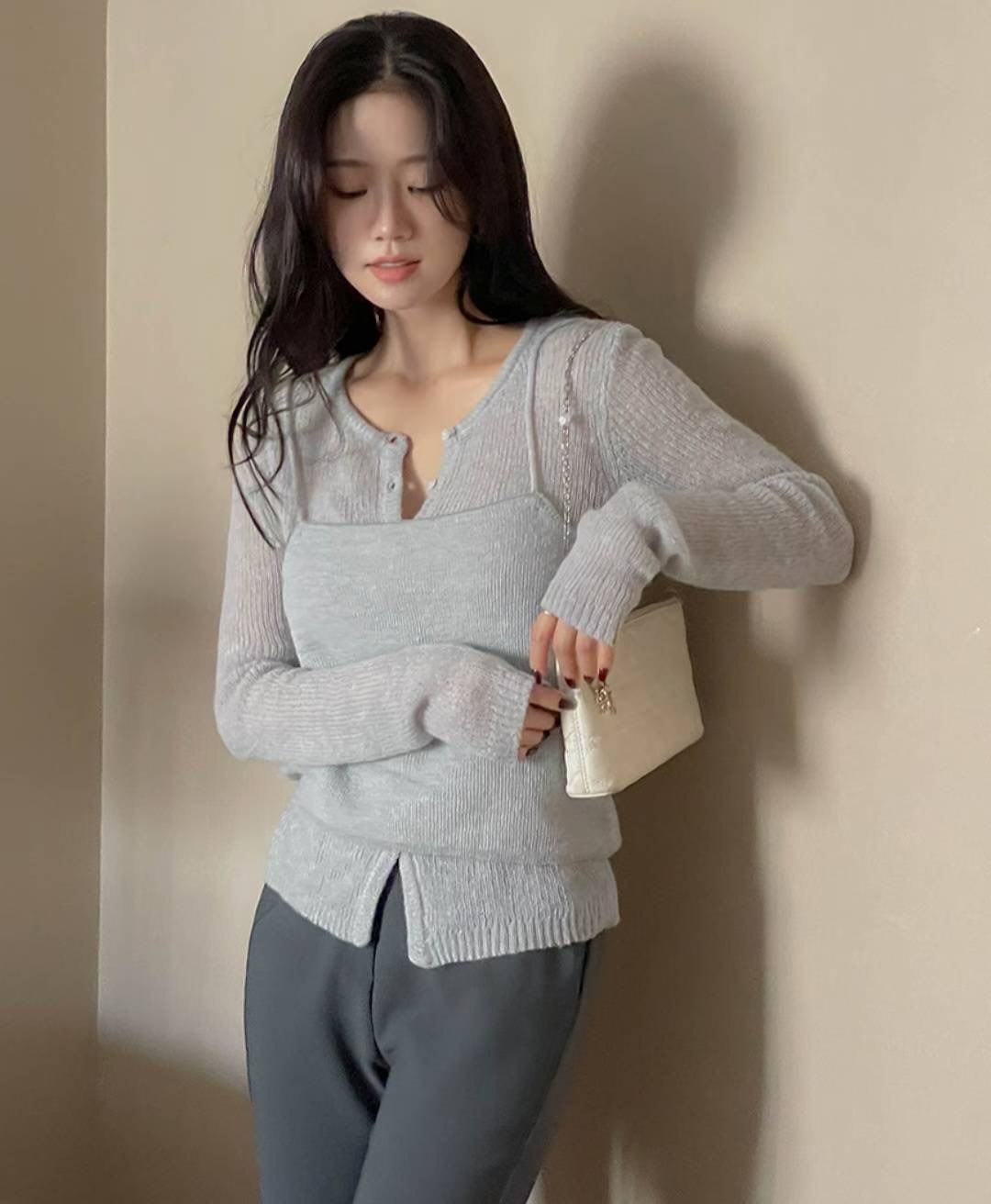 MARLY韓國代購㊣女士新品休閑25秋冬推薦人氣職業真品時尚套裝MARLY套裝