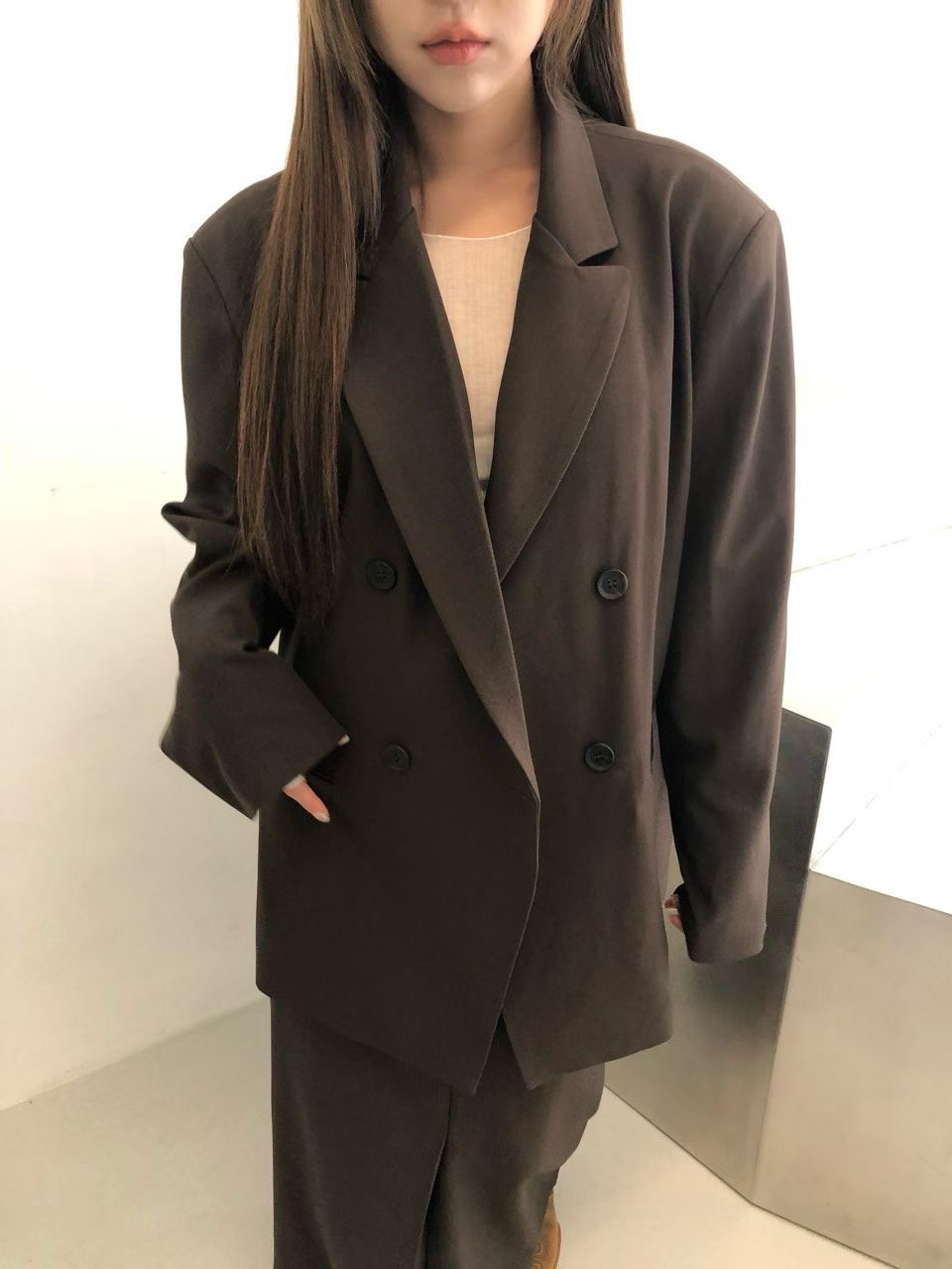 VIVID東大門㊣代購女士新品職業休閑人氣時尚熱賣25秋冬夾克VIVID夾克圖色2