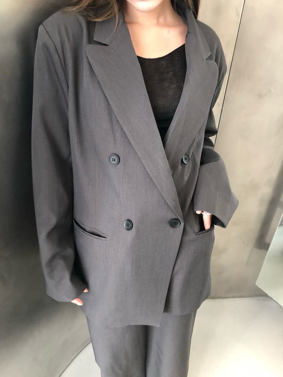 VIVID東大門㊣代購女士新品職業休閑人氣時尚熱賣25秋冬夾克VIVID夾克圖色3