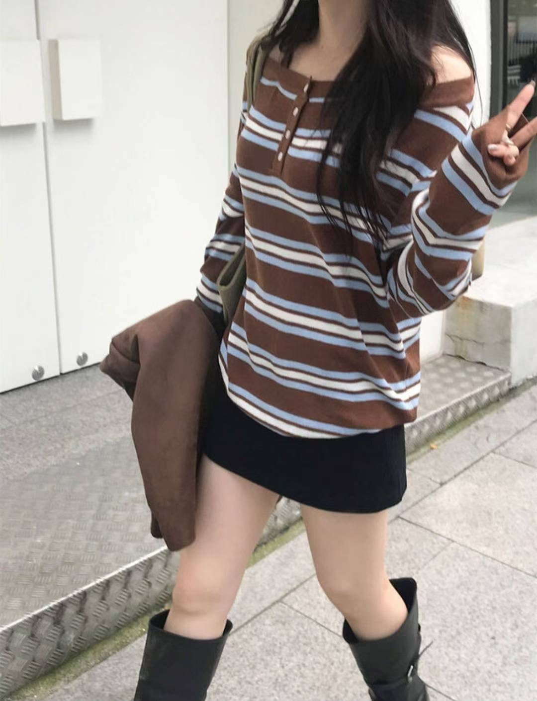 MARLY東大門㊣直郵女裝新品推薦時尚真品休閑熱賣職業針織衫MARLY針織衫