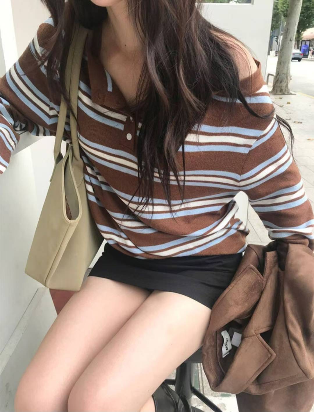 MARLY東大門㊣直郵女裝新品推薦時尚真品休閑熱賣職業針織衫MARLY針織衫