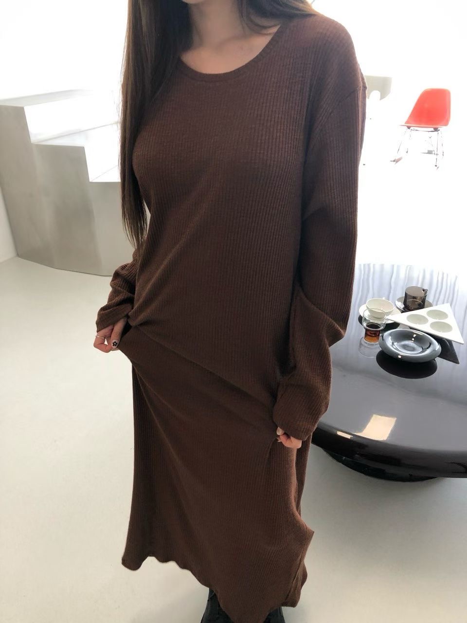 VIVID東大門㊣直郵女裝新款推薦熱賣25秋冬時尚人氣休閑連衣裙VIVID連衣裙