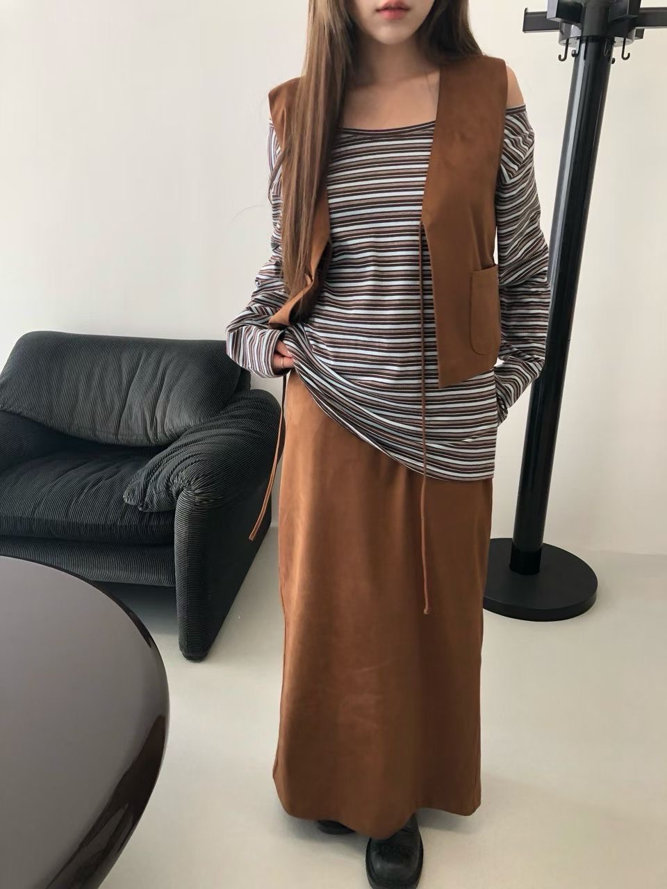 VIVID東大門㊣實拍女裝新品推薦人氣休閑真品25秋冬長袖T恤VIVID長袖T恤