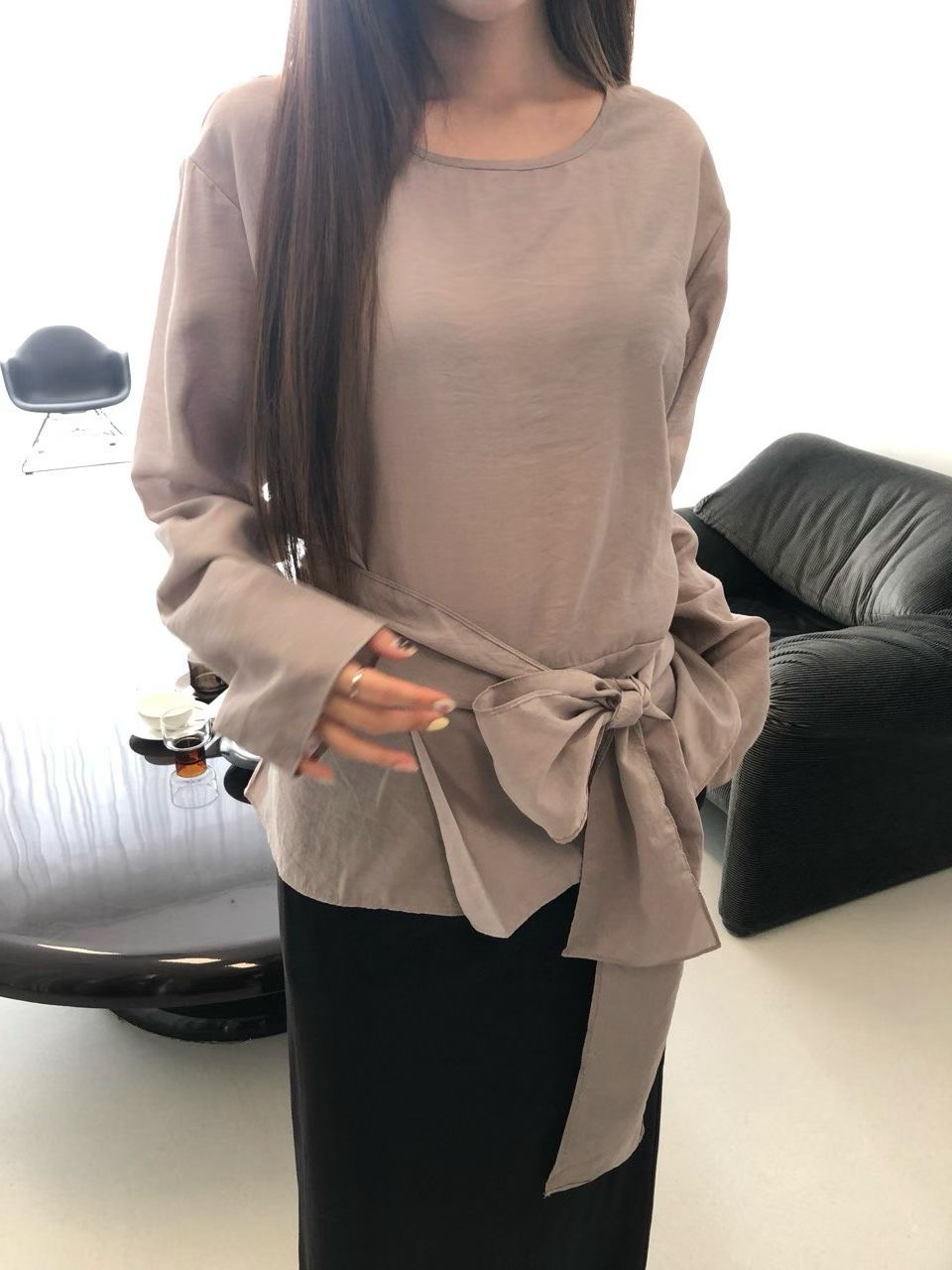 VIVID東大門㊣實拍女士新品真品休閑職業25秋冬時尚襯衫蕾絲衫VIVID襯衫/蕾絲衫