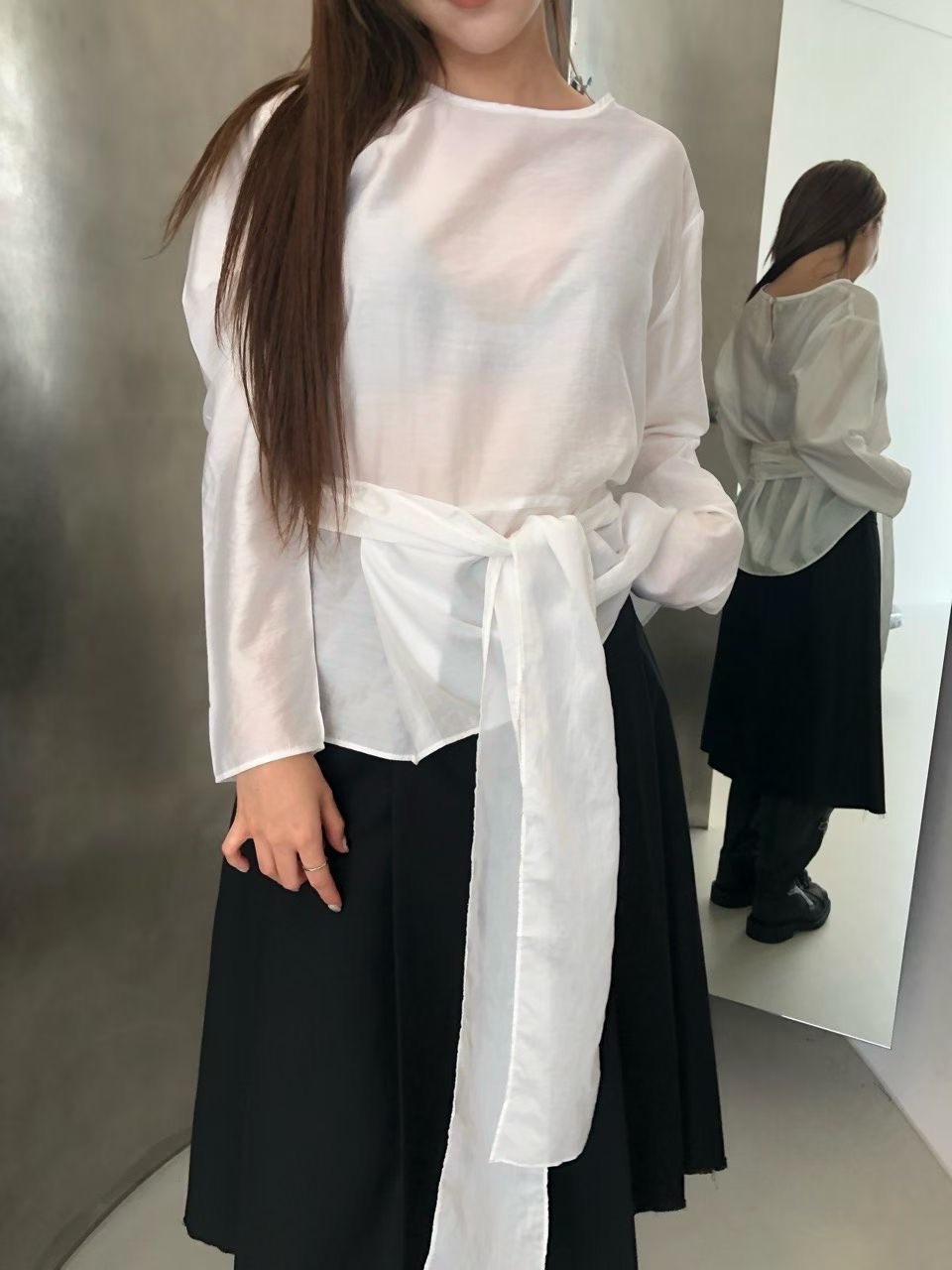 VIVID東大門㊣實拍女士新品真品休閑職業25秋冬時尚襯衫蕾絲衫VIVID襯衫/蕾絲衫圖色3