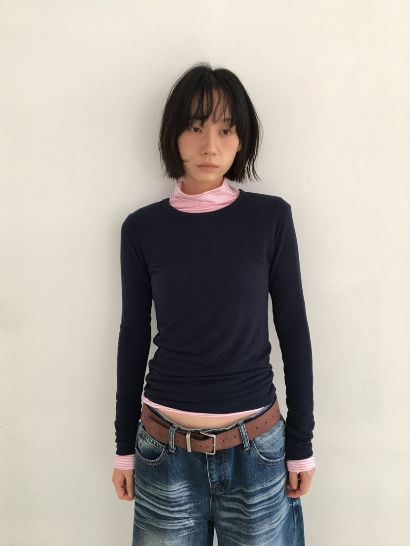 CCW韓國代購㊣女士新品職業時尚人氣25秋冬推薦休閑長袖T恤CCW--NYUNYU長袖T恤