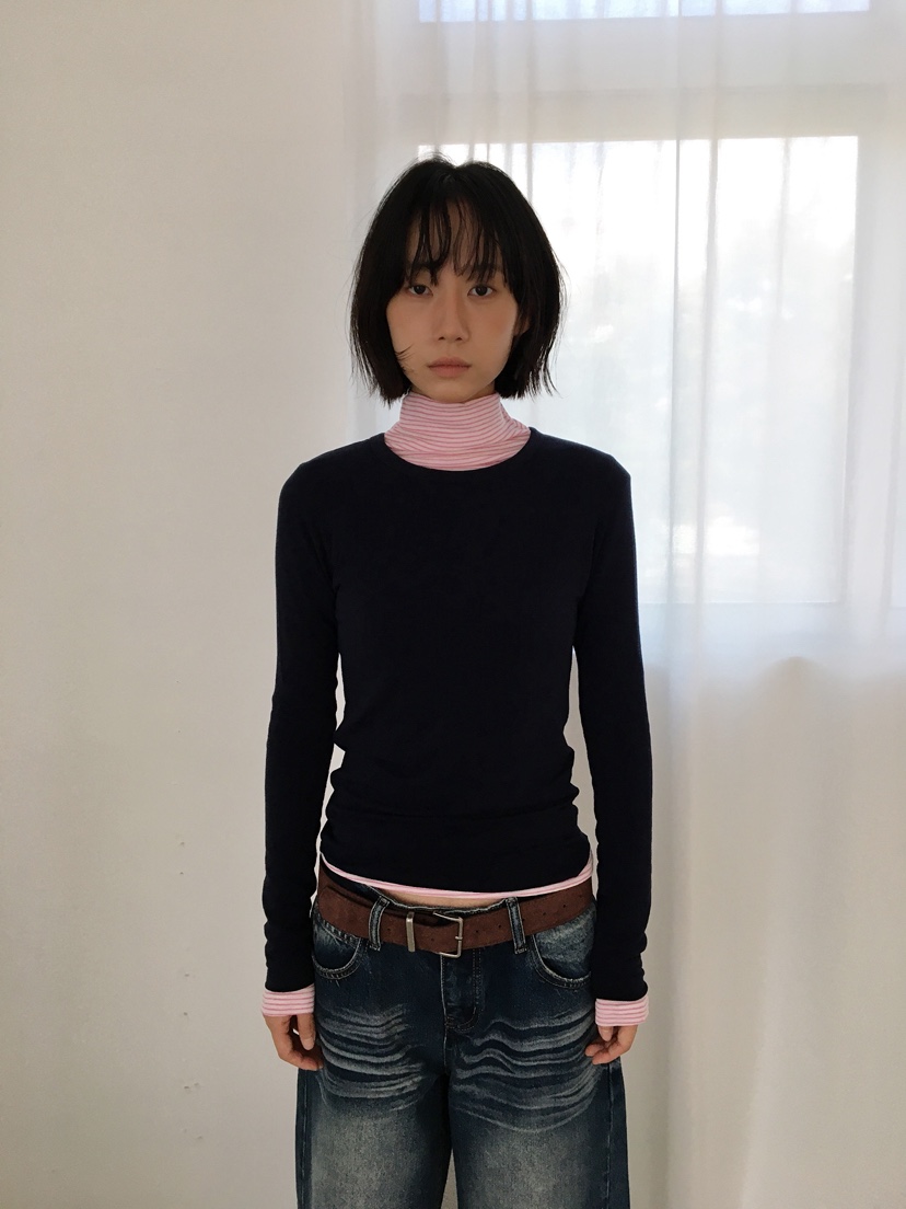 CCW韓國代購㊣女士新品職業時尚人氣25秋冬推薦休閑長袖T恤CCW--NYUNYU長袖T恤