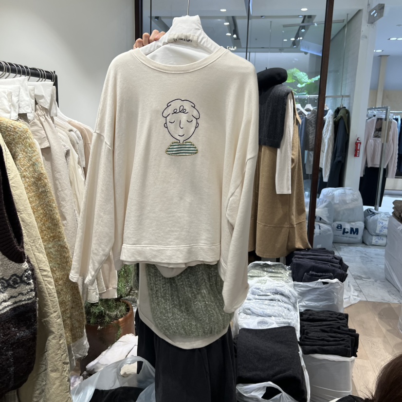 LE JARDINET韓國代購㊣女士新款推薦熱賣時尚職業休閑長袖T恤LE JARDINET長袖T恤圖色3