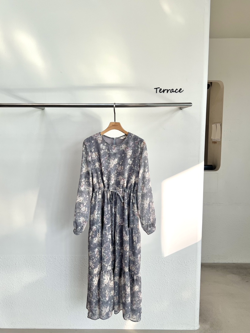 TERRACE東大門㊣直郵女士新品休閑時尚推薦25秋冬熱賣連衣裙TERRACE連衣裙圖色3灰色