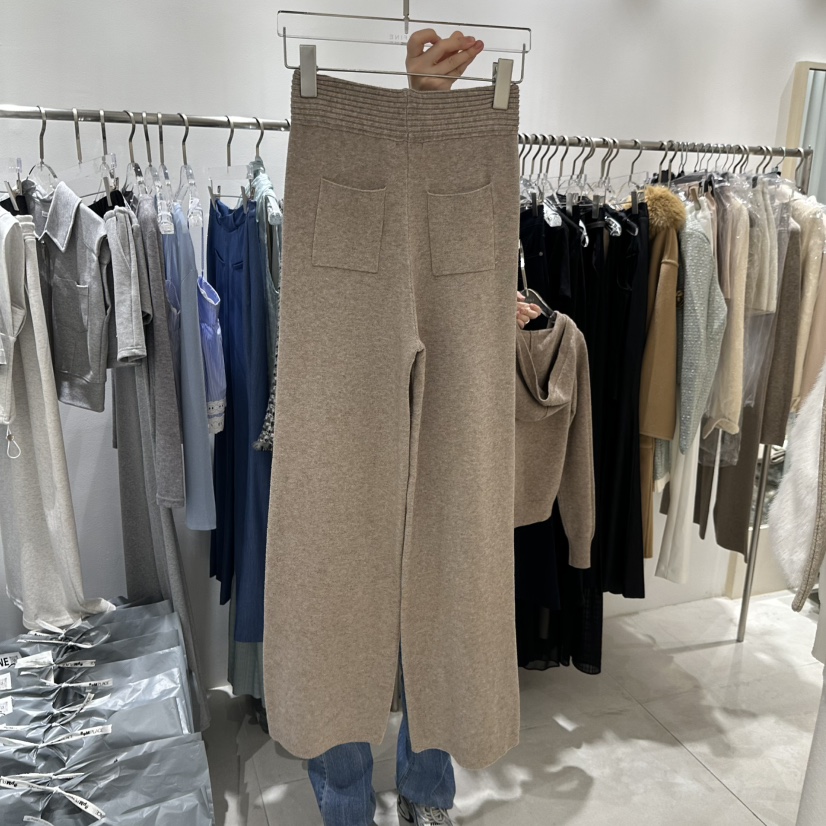 LAFFINE-P東大門㊣實拍女士新品推薦25秋冬職業休閑褲針織褲LAFFINE-P休閑褲