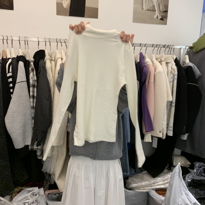 SALONDEMAG東大門㊣實拍女士新品時尚休閑25秋冬熱賣長袖T恤SALONDEMAG長袖T恤