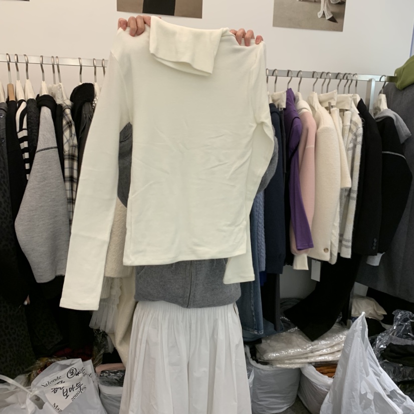 SALONDEMAG東大門㊣實拍女士新品時尚休閑25秋冬熱賣長袖T恤SALONDEMAG長袖T恤圖色4