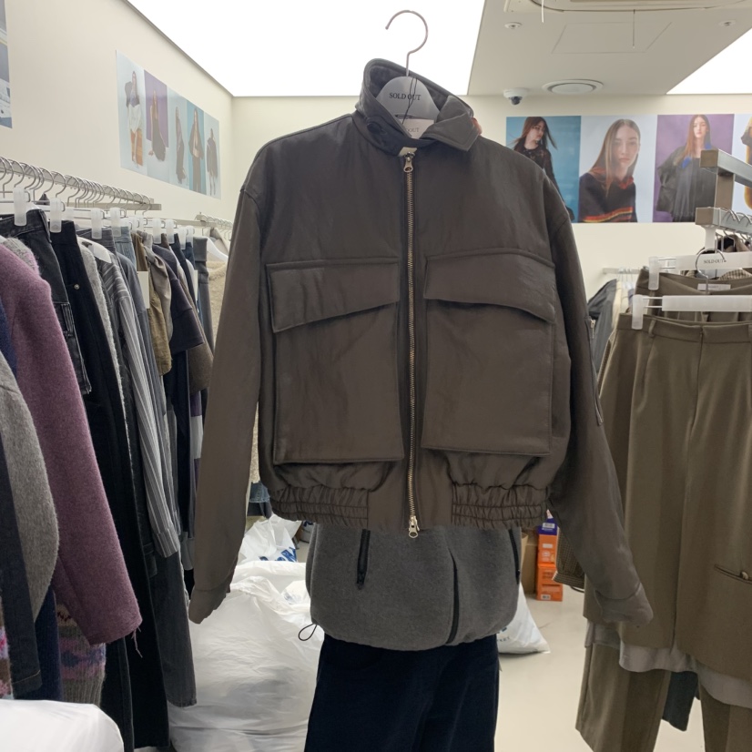 SOLD OUT韓國直郵㊣女士新款推薦25秋冬休閑人氣夾克涂層短款SOLD OUT夾克