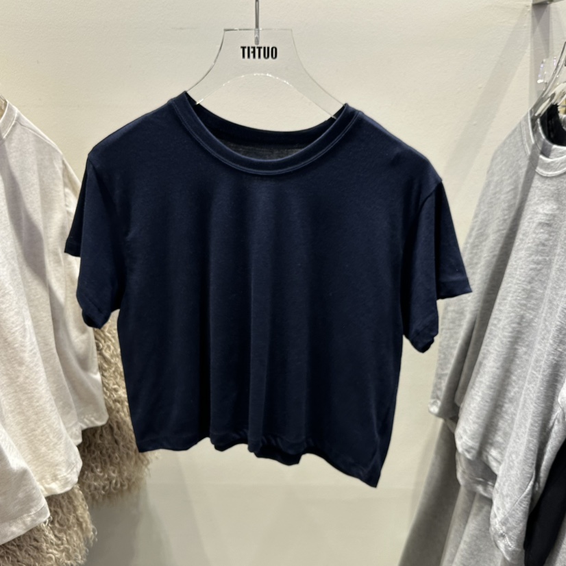 OUTFIT韓國直郵㊣女士新品25秋冬真品休閑推薦人氣時尚職業T恤OUTFITT恤圖色3深藍色
