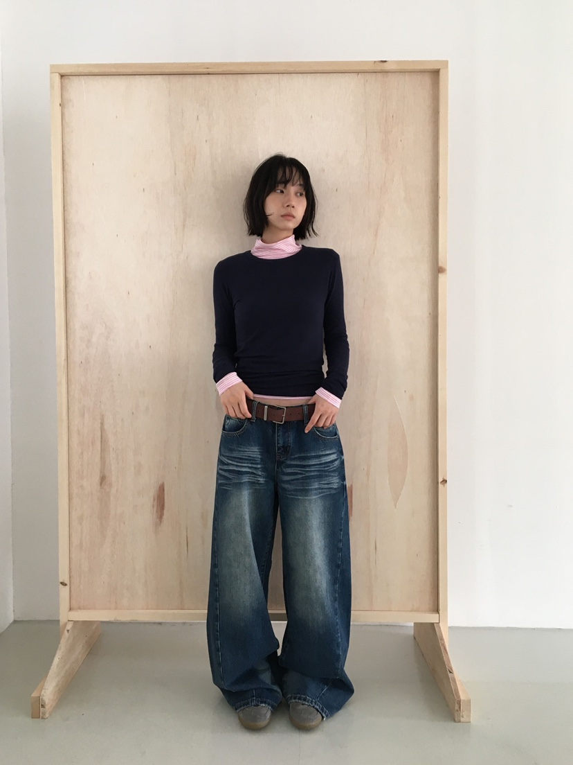 CCW東大門㊣直郵女士新款推薦時尚熱賣25秋冬休閑職業牛仔褲CCW--NYUNYU牛仔褲