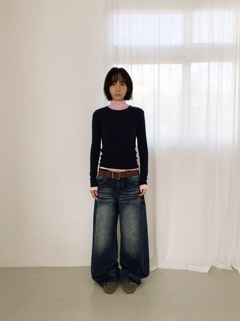 CCW東大門㊣直郵女士新款推薦時尚熱賣25秋冬休閑職業牛仔褲CCW--NYUNYU牛仔褲