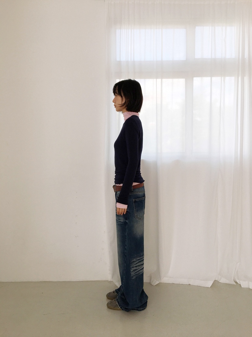 CCW東大門㊣直郵女士新款推薦時尚熱賣25秋冬休閑職業牛仔褲CCW--NYUNYU牛仔褲