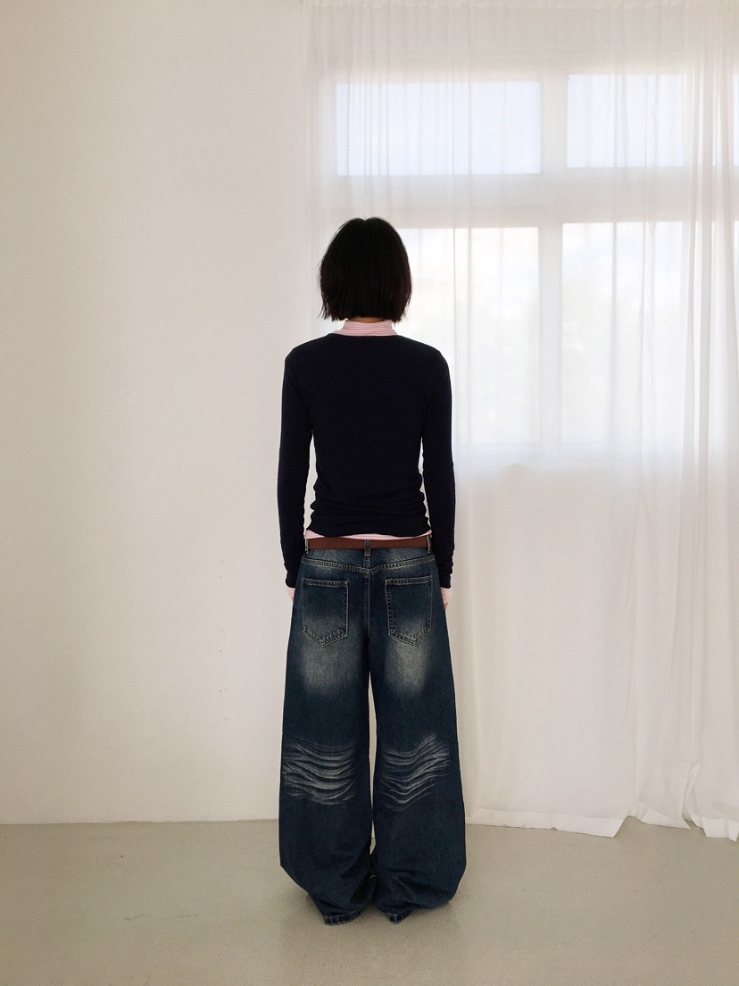 CCW東大門㊣直郵女士新款推薦時尚熱賣25秋冬休閑職業牛仔褲CCW--NYUNYU牛仔褲