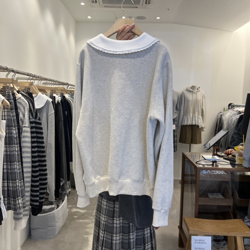 TAN&COMO東大門㊣直郵女士新品職業休閑真品25秋冬衛衣tan-COMO衛衣
