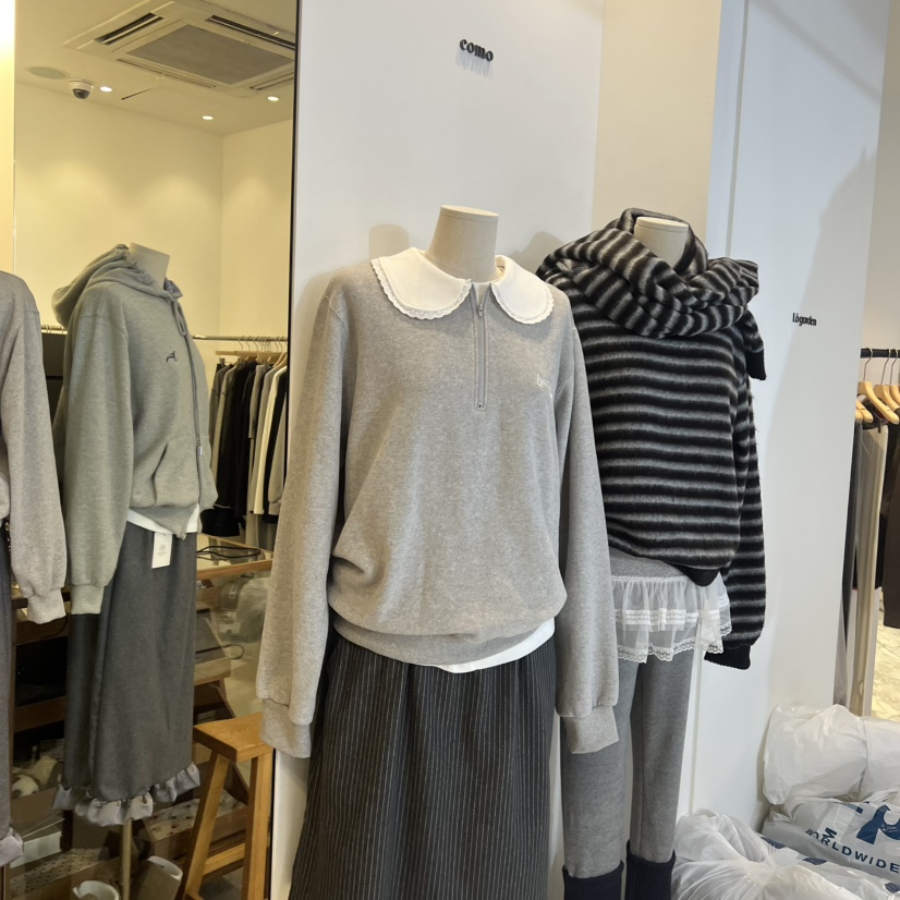 TAN&COMO東大門㊣直郵女士新品職業休閑真品25秋冬衛衣tan-COMO衛衣