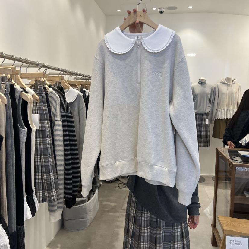 TAN&COMO東大門㊣直郵女士新品職業休閑真品25秋冬衛衣tan-COMO衛衣