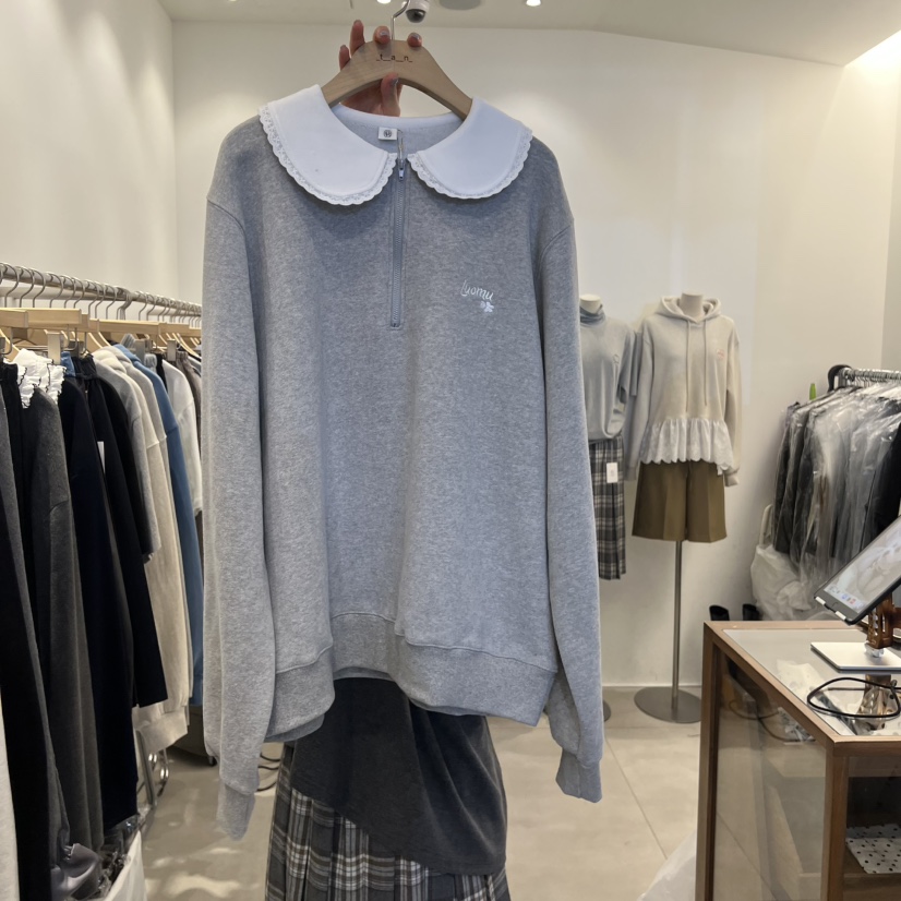 TAN&COMO東大門㊣直郵女士新品職業休閑真品25秋冬衛衣tan-COMO衛衣圖色2