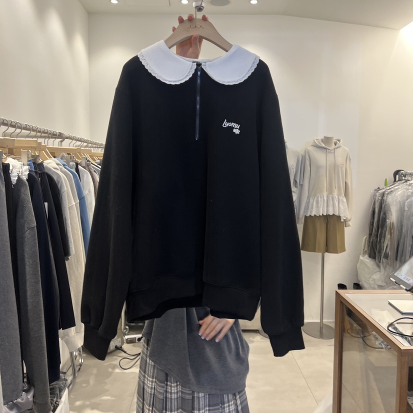 TAN&COMO東大門㊣直郵女士新品職業休閑真品25秋冬衛衣tan-COMO衛衣圖色3