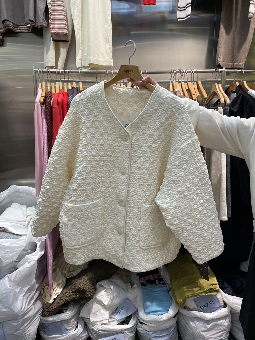 MENDL S東大門㊣代購女裝新款熱賣真品25秋冬人氣夾克絎縫MENDL S夾克圖色2