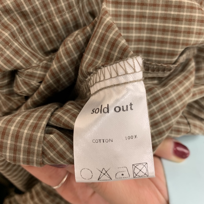 SOLD OUT東大門㊣實拍女士新款真品25秋冬人氣襯衫蕾絲衫格紋SOLD OUT襯衫/蕾絲衫