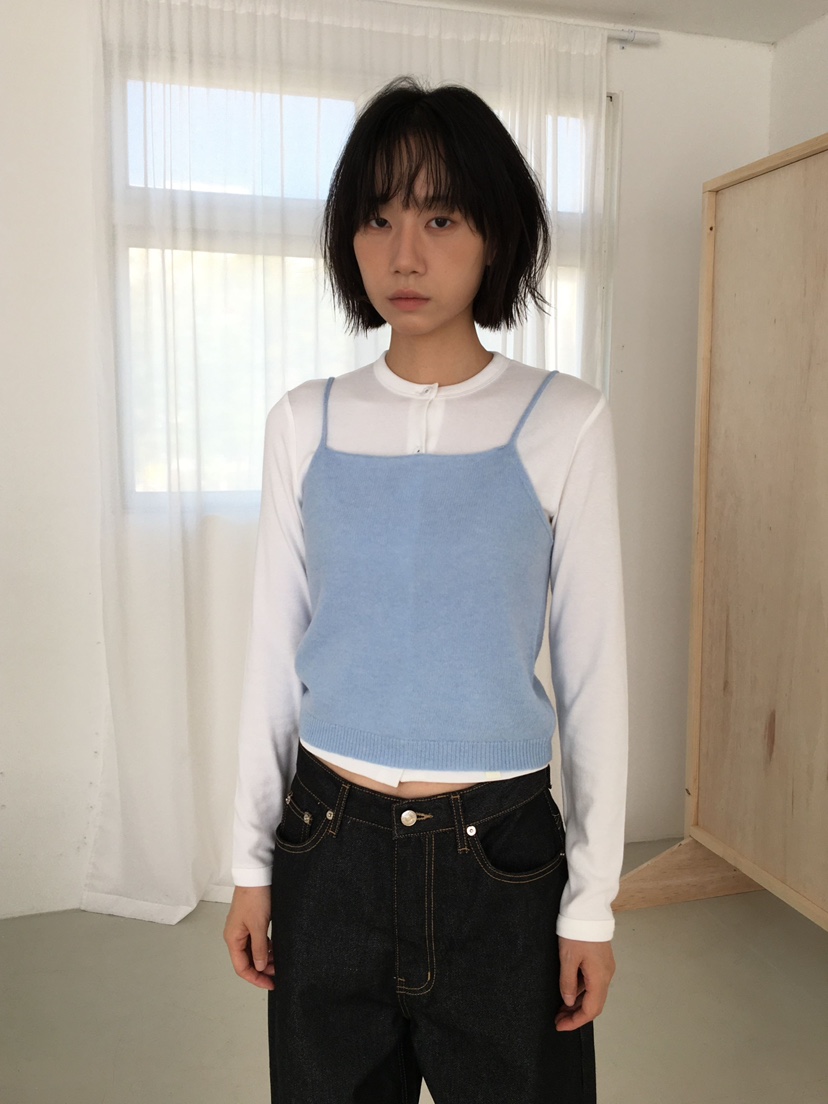 CCW韓國直郵㊣女士新品25秋冬休閑時尚職業人氣真品吊帶背心CCW--NYUNYU吊帶/背心