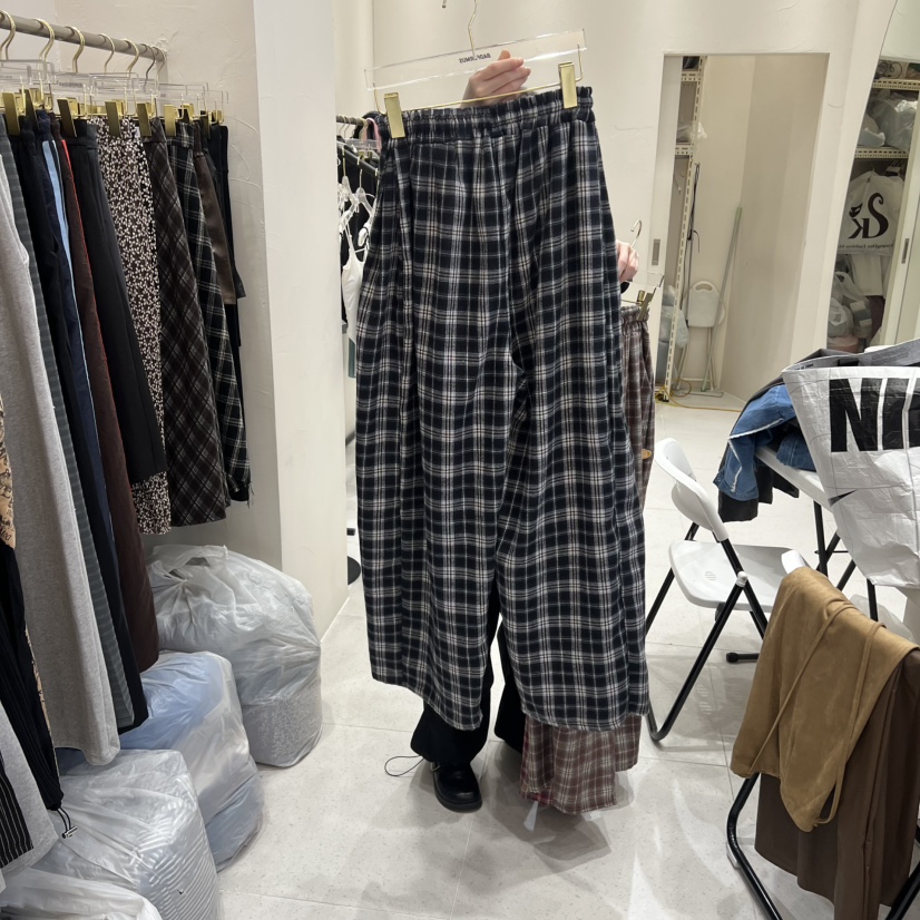 BADFORMUS東大門㊣實拍女士新品人氣推薦職業真品休閑褲格紋BADFORMUS休閑褲