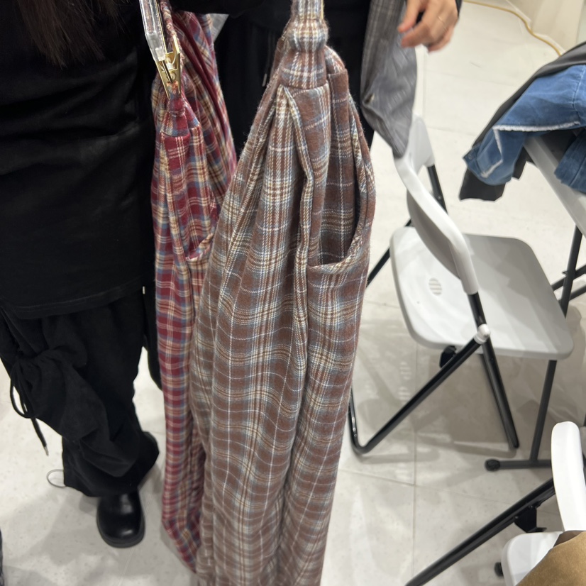 BADFORMUS東大門㊣實拍女士新品人氣推薦職業真品休閑褲格紋BADFORMUS休閑褲