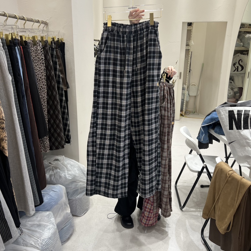 BADFORMUS東大門㊣實拍女士新品人氣推薦職業真品休閑褲格紋BADFORMUS休閑褲圖色3