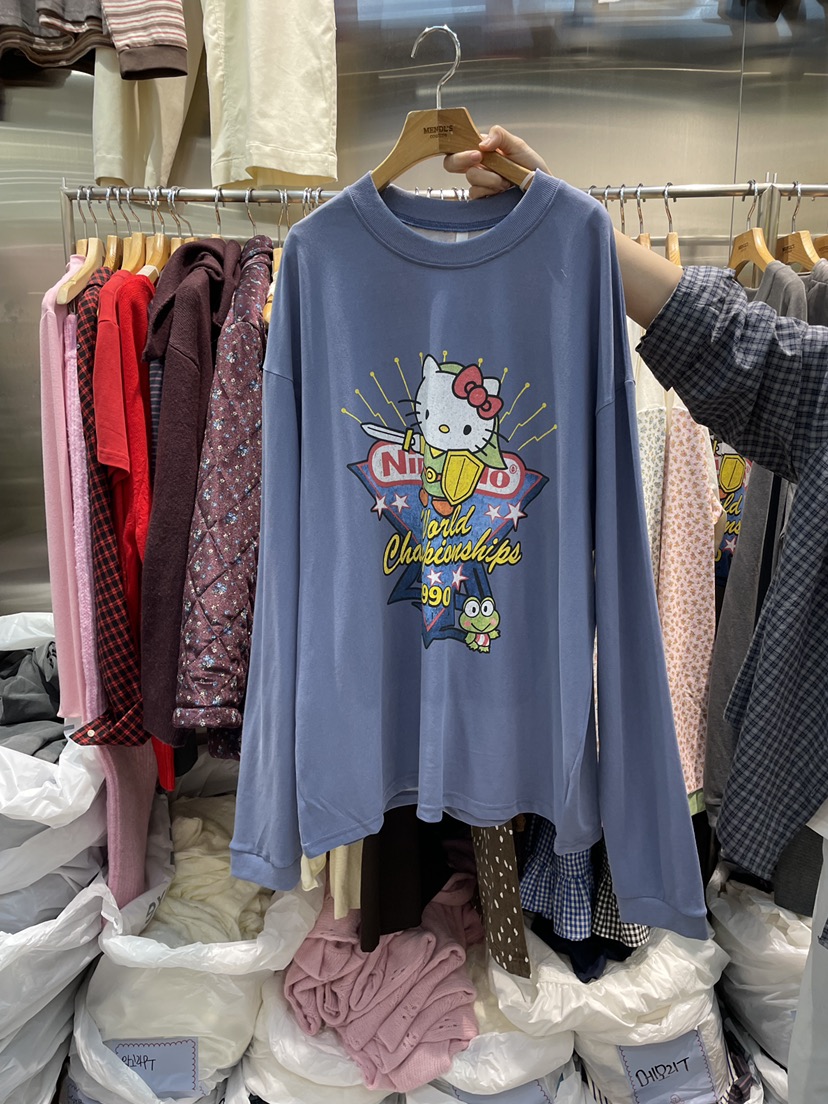 MENDL S東大門㊣直郵女裝新品休閑時尚25秋冬真品熱賣長袖T恤MENDL S長袖T恤圖色2