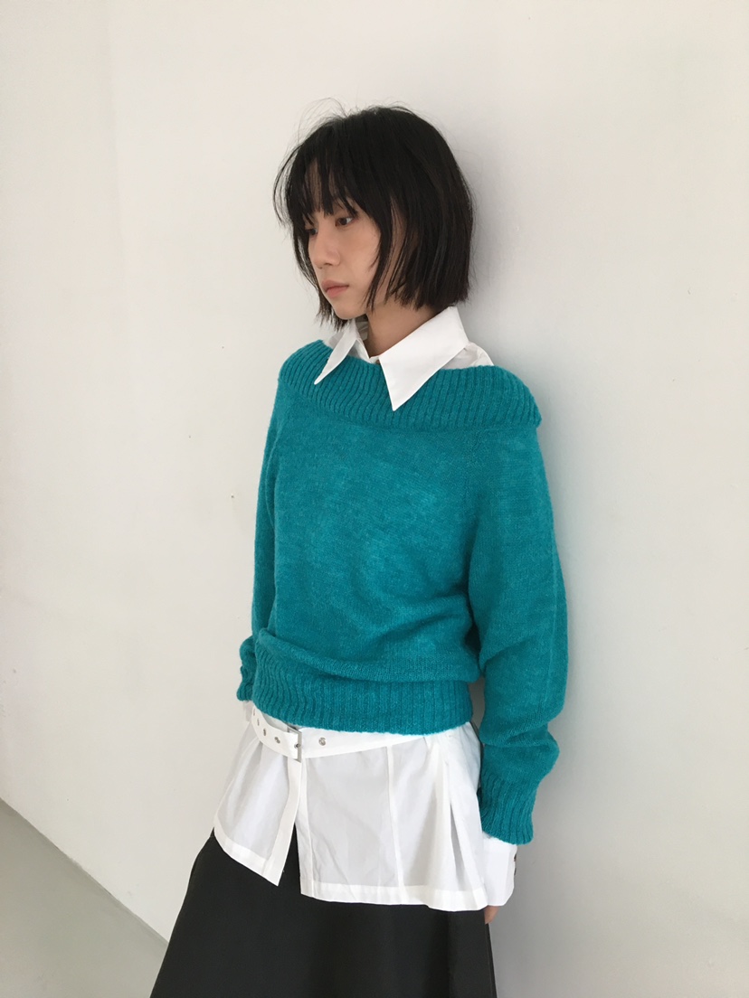 CCW東大門㊣直郵女士新款休閑真品人氣時尚襯衫蕾絲衫含腰帶CCW--NYUNYU襯衫/蕾絲衫