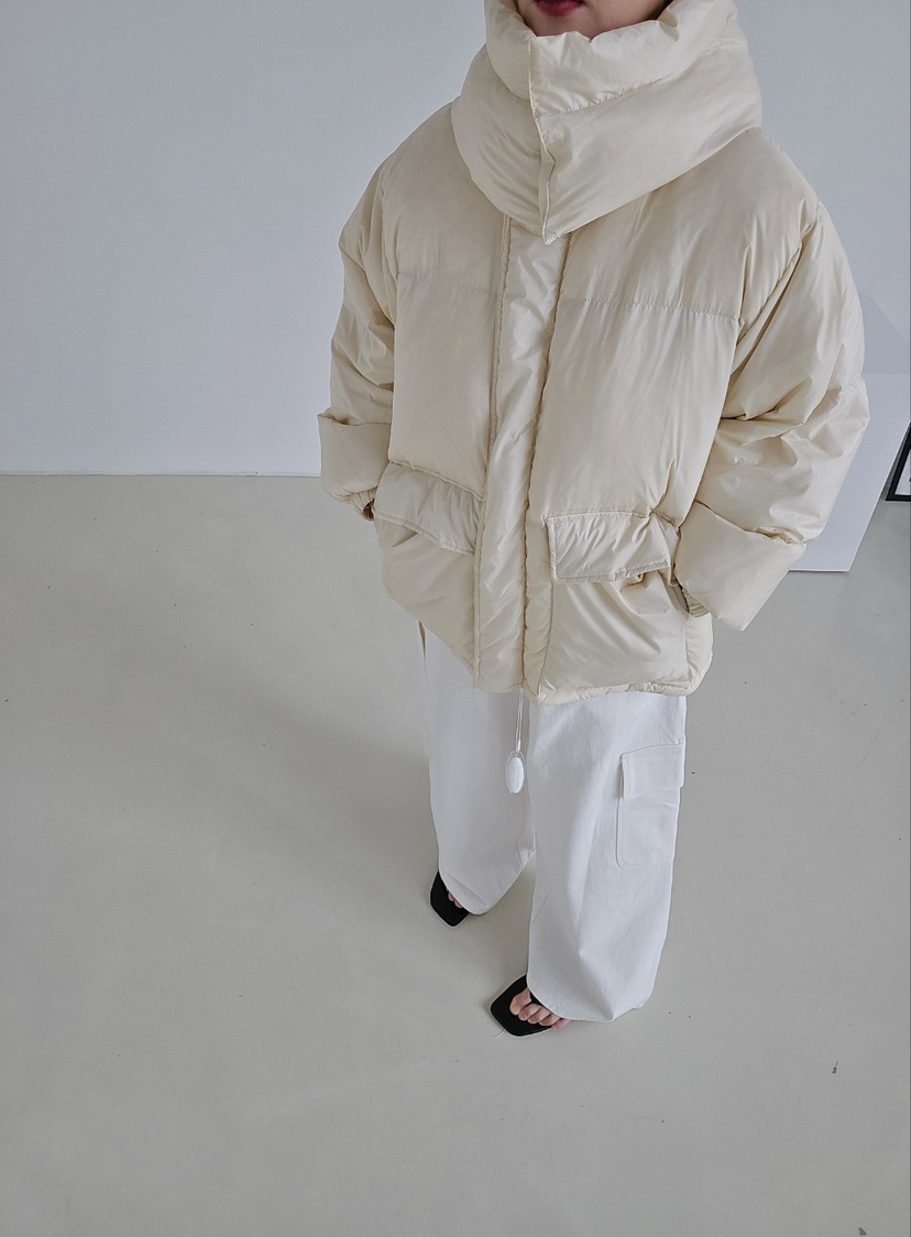 J SHOP東大門㊣實拍女裝新品職業熱賣人氣時尚短款羽絨服鵝絨J_SHOP短款羽絨服