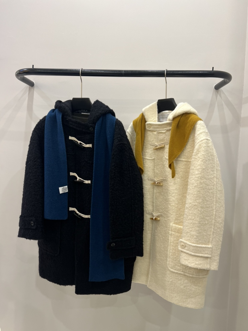 MUSHROOM EFFECT東大門㊣實拍女裝新品25秋冬中長款大衣不含圍巾MUSHROOM EFFECT中長款大衣