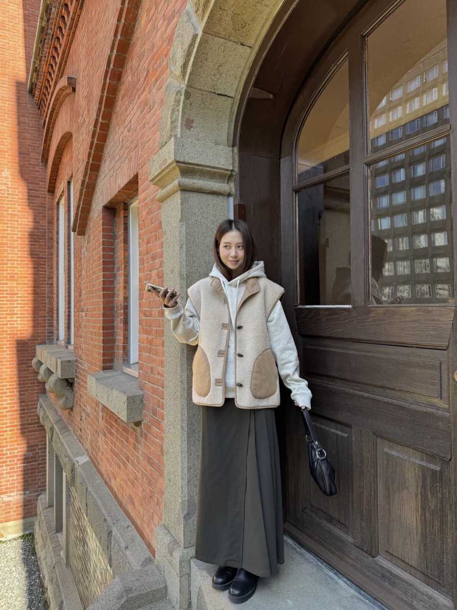 THE ABLE東大門㊣實拍女裝新款時尚休閑人氣職業長裙百褶褶裙THE ABLE/TA長裙