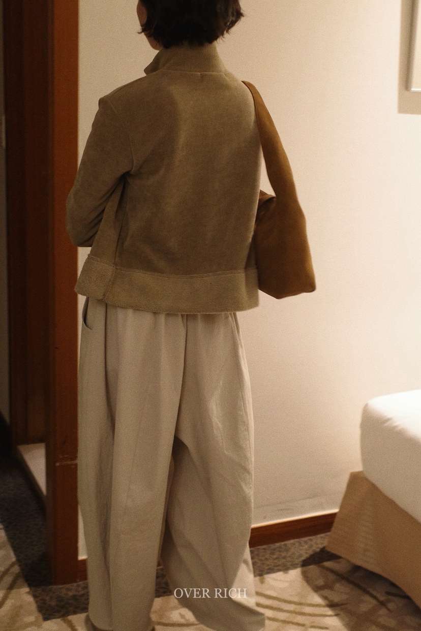 OVER RICH韓國代購㊣女士新品休閑時尚人氣推薦熱賣25秋冬夾克OVER RICH夾克