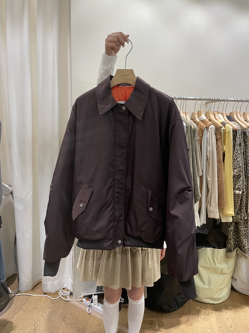 AUVERFIT韓國代購㊣女裝新品職業熱賣休閑25秋冬人氣推薦夾克AUVERFIT夾克圖色2