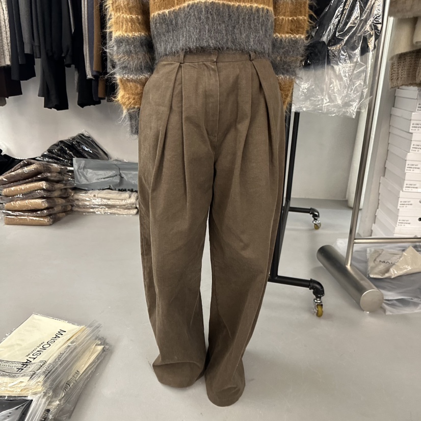 DOUBLE STANDARD/LE SMOKING/MAISONSTAFF韓國代購㊣女裝新品休閑休閑褲MAISONSTAFF休閑褲圖色1