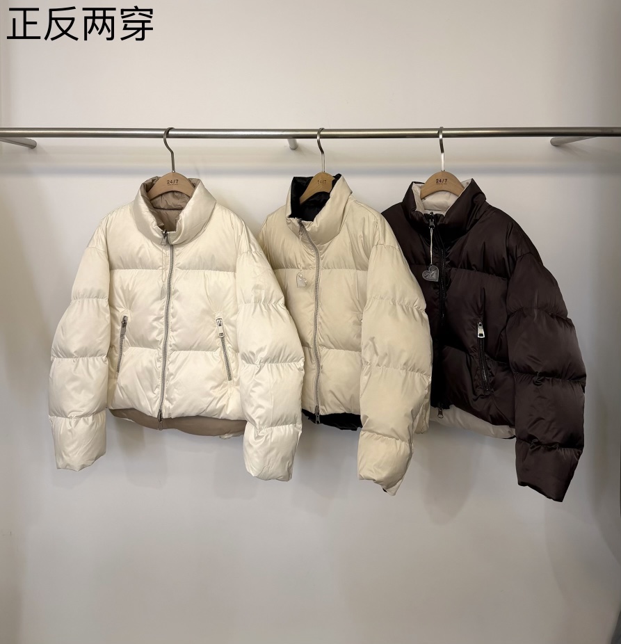 TWENTY FOUR SEVEN24-7東大門㊣直郵女士新品時尚短款羽絨服里外穿填充雙面鴨絨TEWNTY FOUR SEVEN24-7短款羽絨服